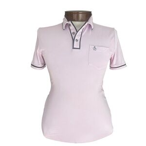 Original Penguin Pink Trim Polo Shirt Men’s Small Short Sleeve Cotton Blend